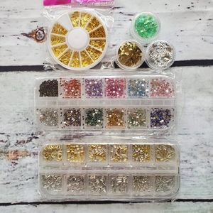 Nail art decorations supplies rhinestones foil